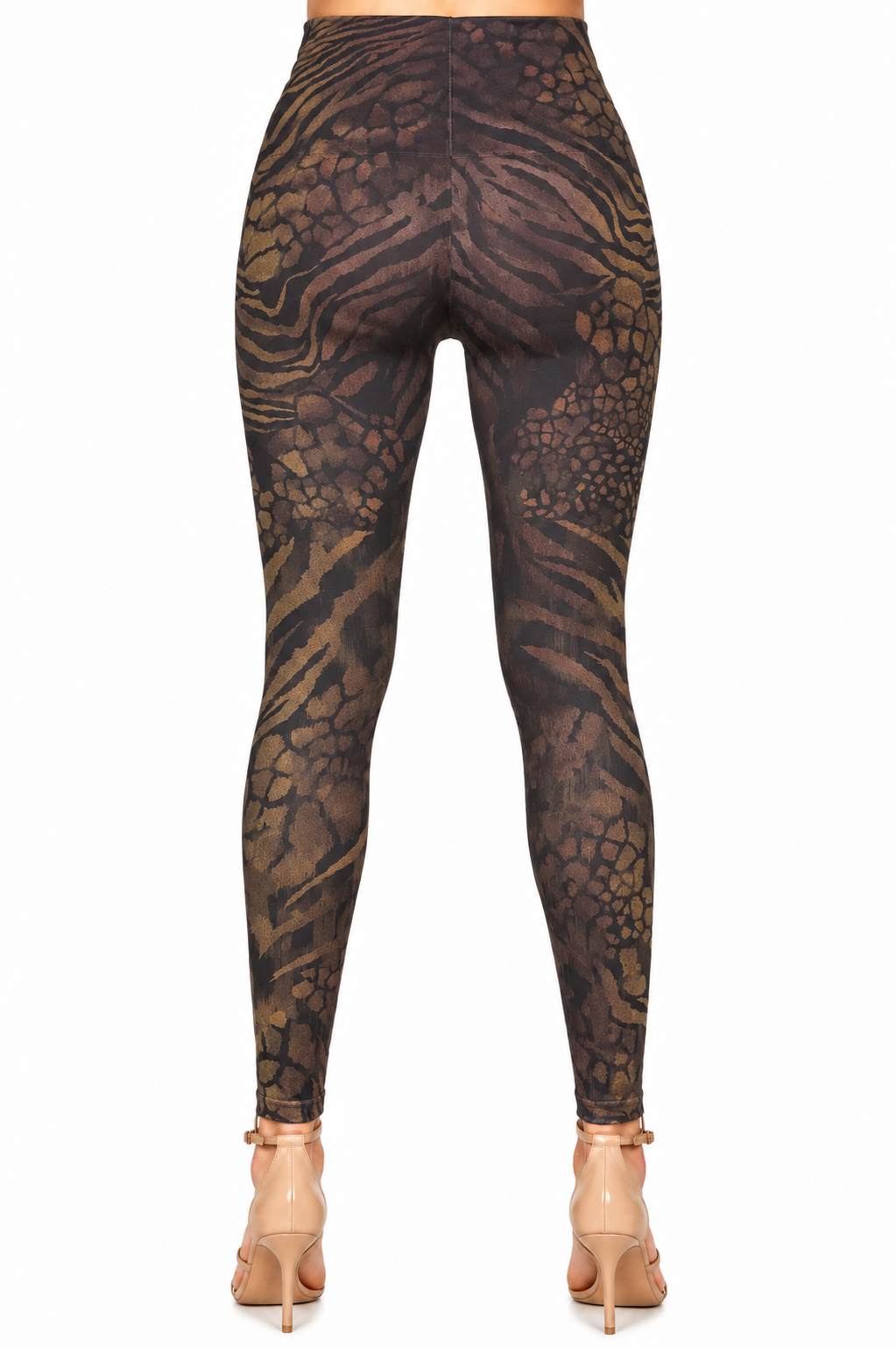 M. Rena Tiger Animal Print Tummy Tuck Leggings - Image 3