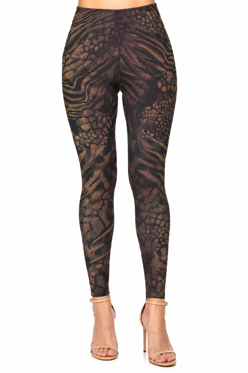 M. Rena Tiger Animal Print Tummy Tuck Leggings