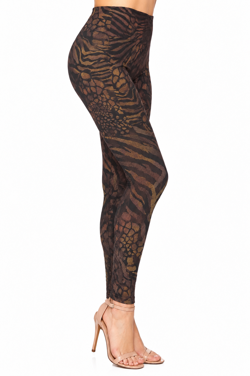 M. Rena Tiger Animal Print Tummy Tuck Leggings - Image 2